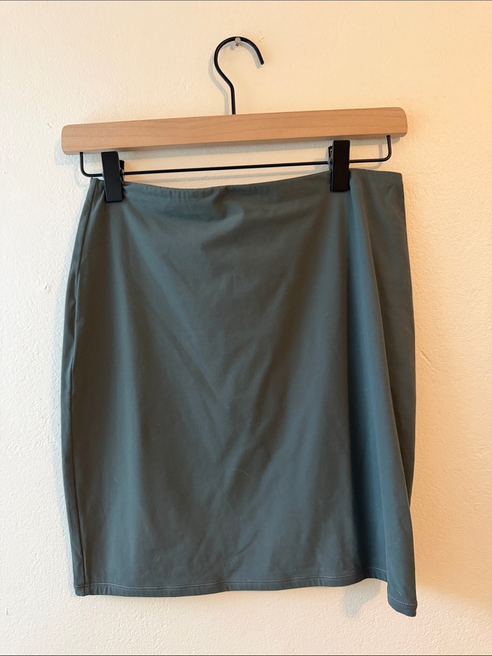 SKIMS Olive Green Mini Skirt